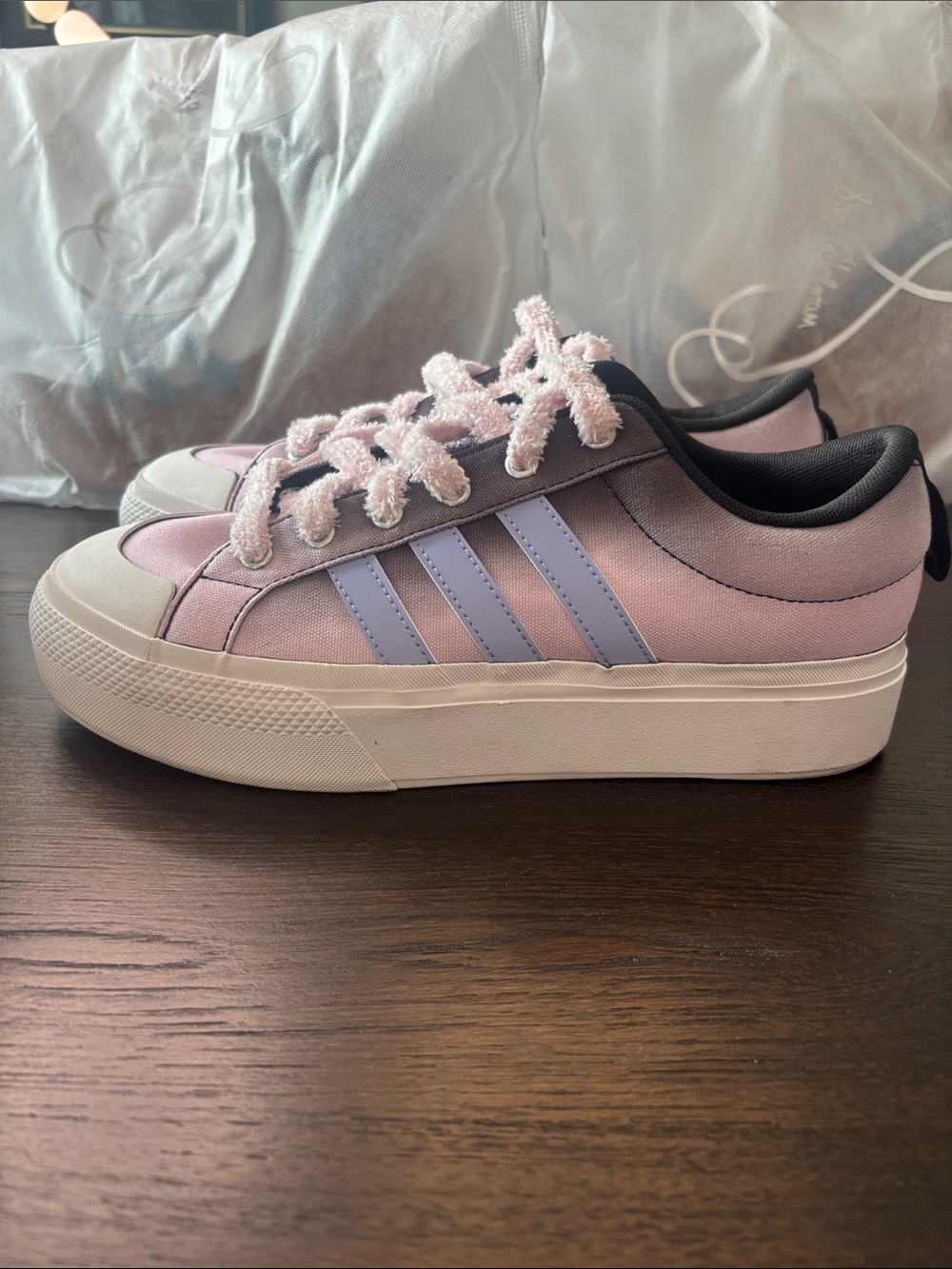 adidas Women's Low-Top Platform Sneakers in Pink and Lavender